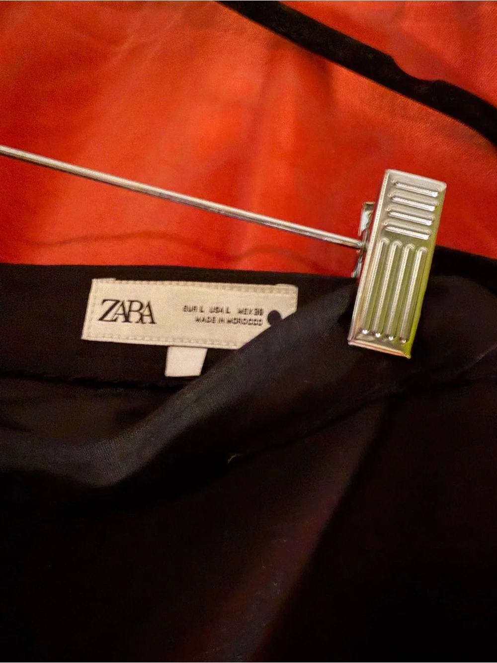 ZARA Black linen shorts